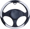 steering wheel cover "M" 37-39cm - silver fibre