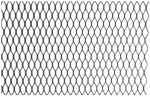 aluminium grille mesh 100x25cm, black