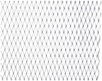 aluminium grille mesh 100x25cm, silver