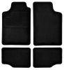 textile floor mats - UNI I, black (4pcs - set)