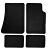 textile floor mats - UNI II, black (4pcs - set)